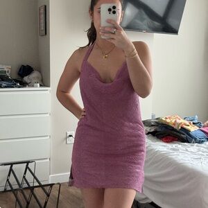 Meshki Pink Embellished Meilani Dress